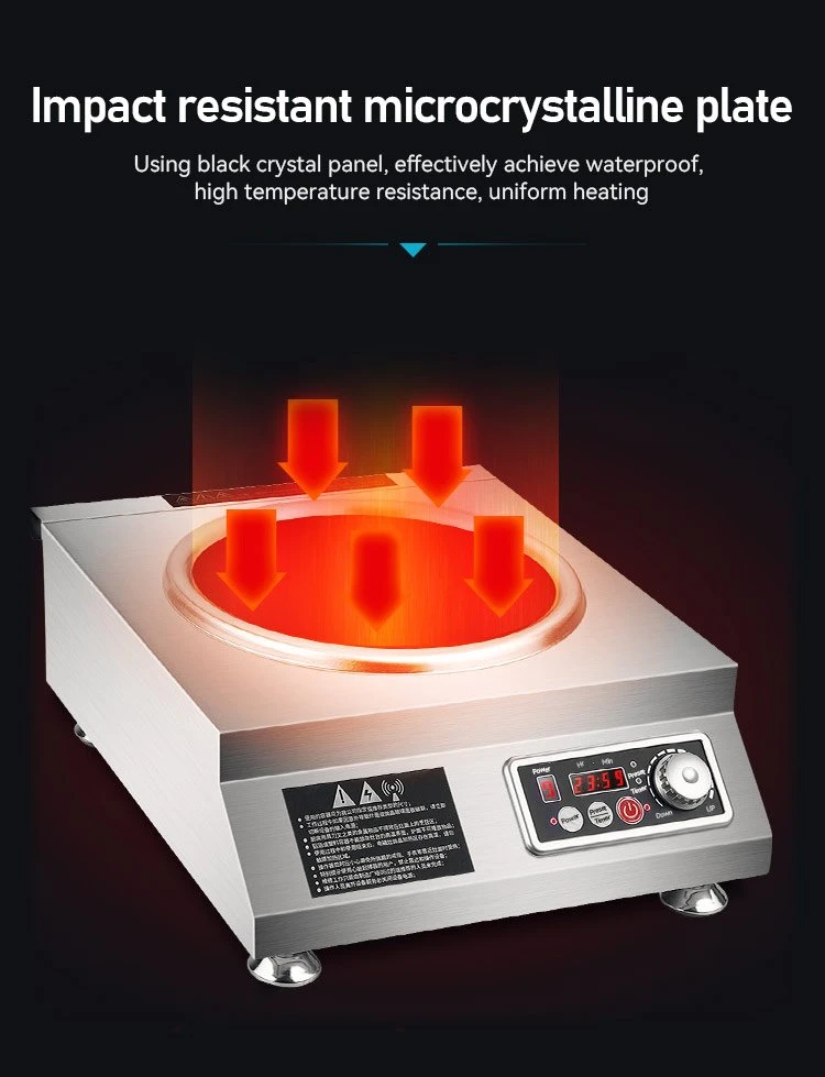 button control commercial induction cooker 3500w 010